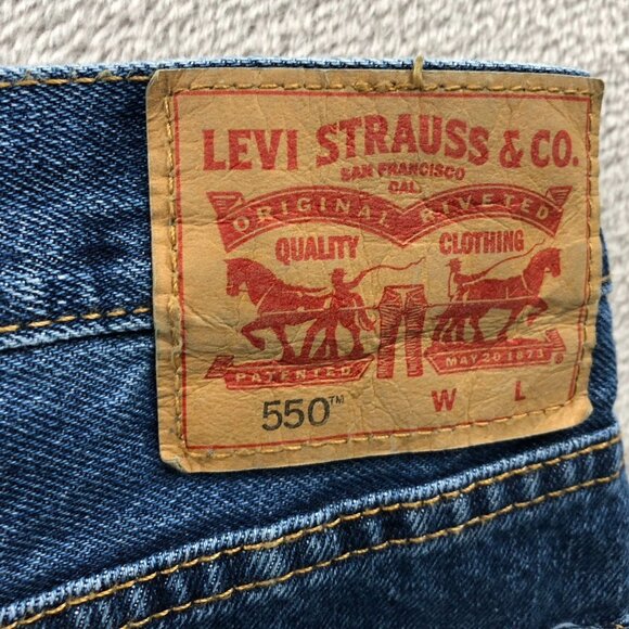 NWT Levi's Men's Jeans Size 58x30 550 Relaxed Fit Straight Leg Blue Denim Casual - Picture 15 of 16